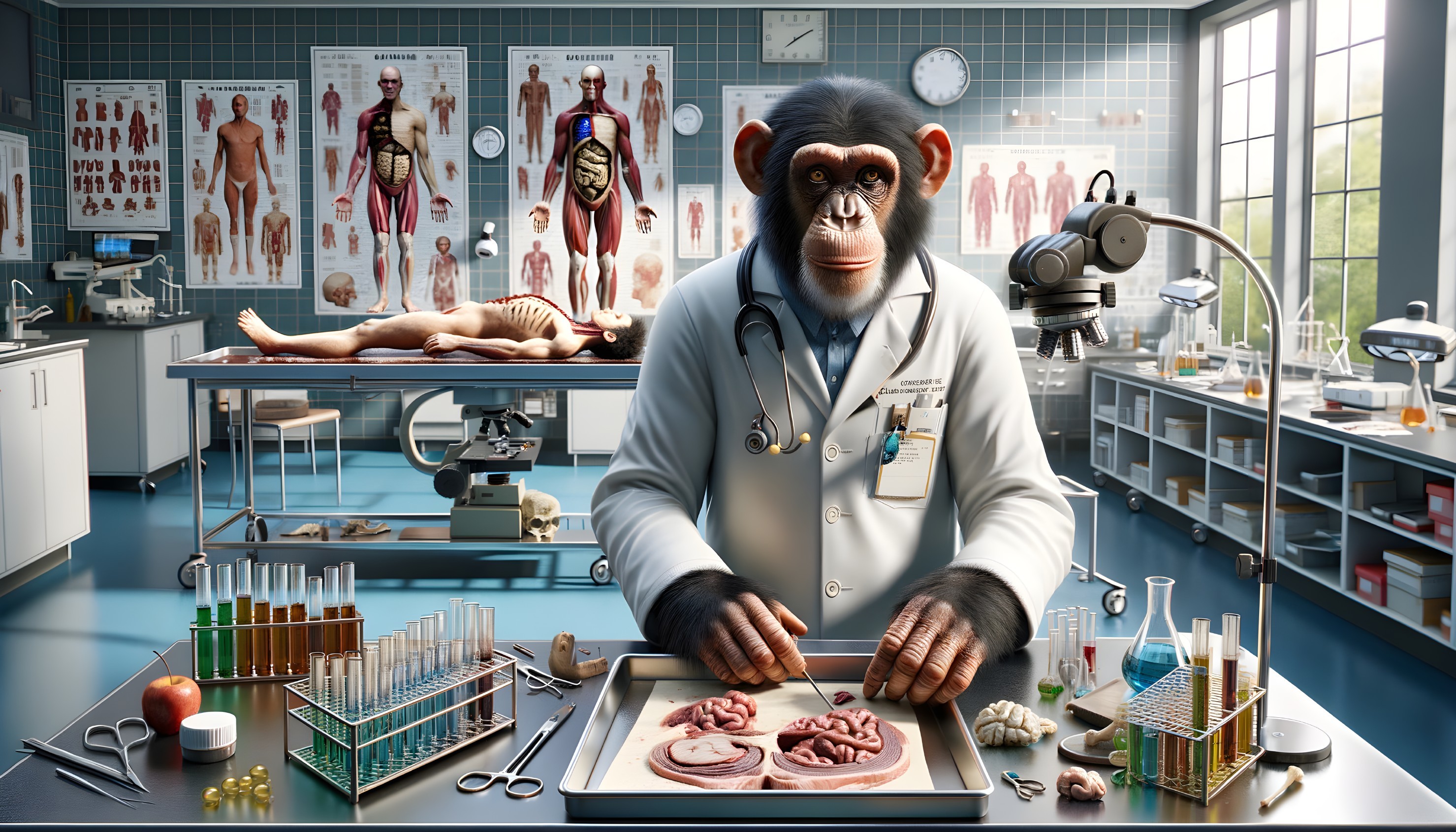 Medical Marvels: Chimp Doctor's Lab Work