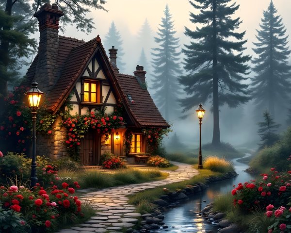 Charming Stone Cottage Surrounded by Nature's Beauty