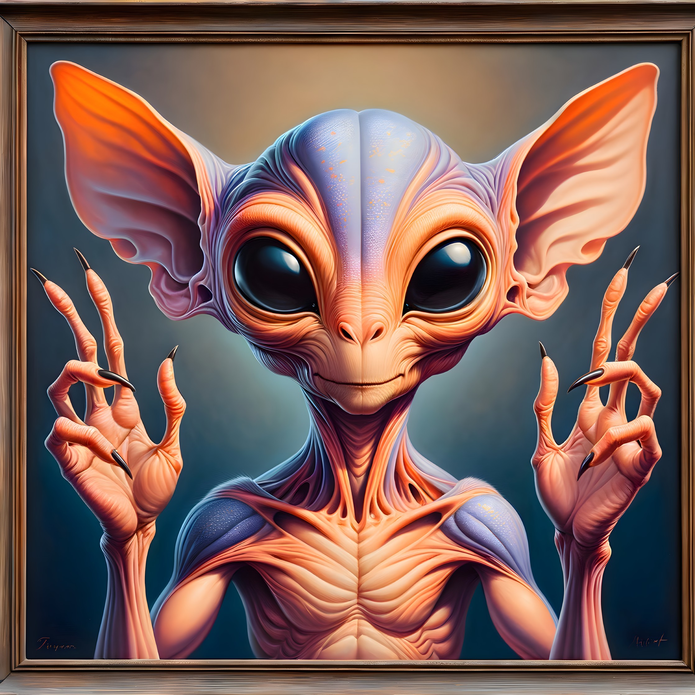 Whimsical Alien Character with Unique Features