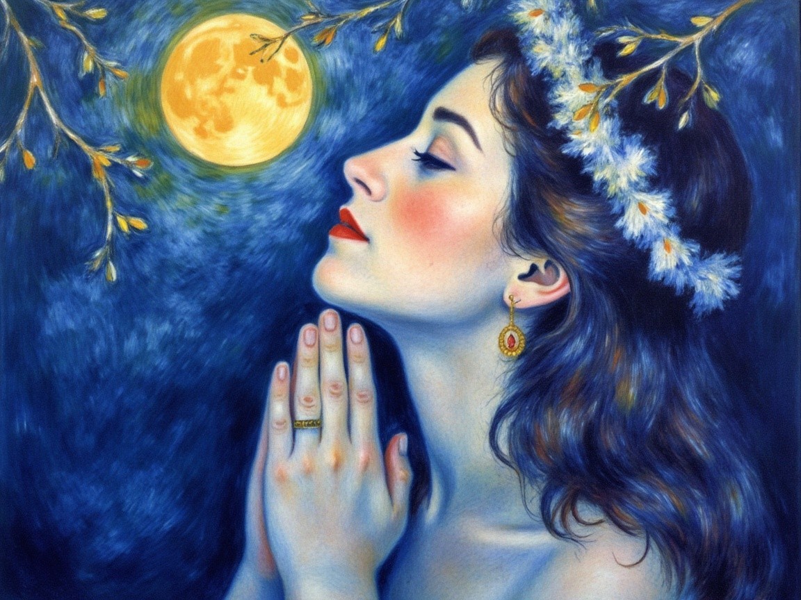 Moonlit Serenity: A Prayerful Reflection