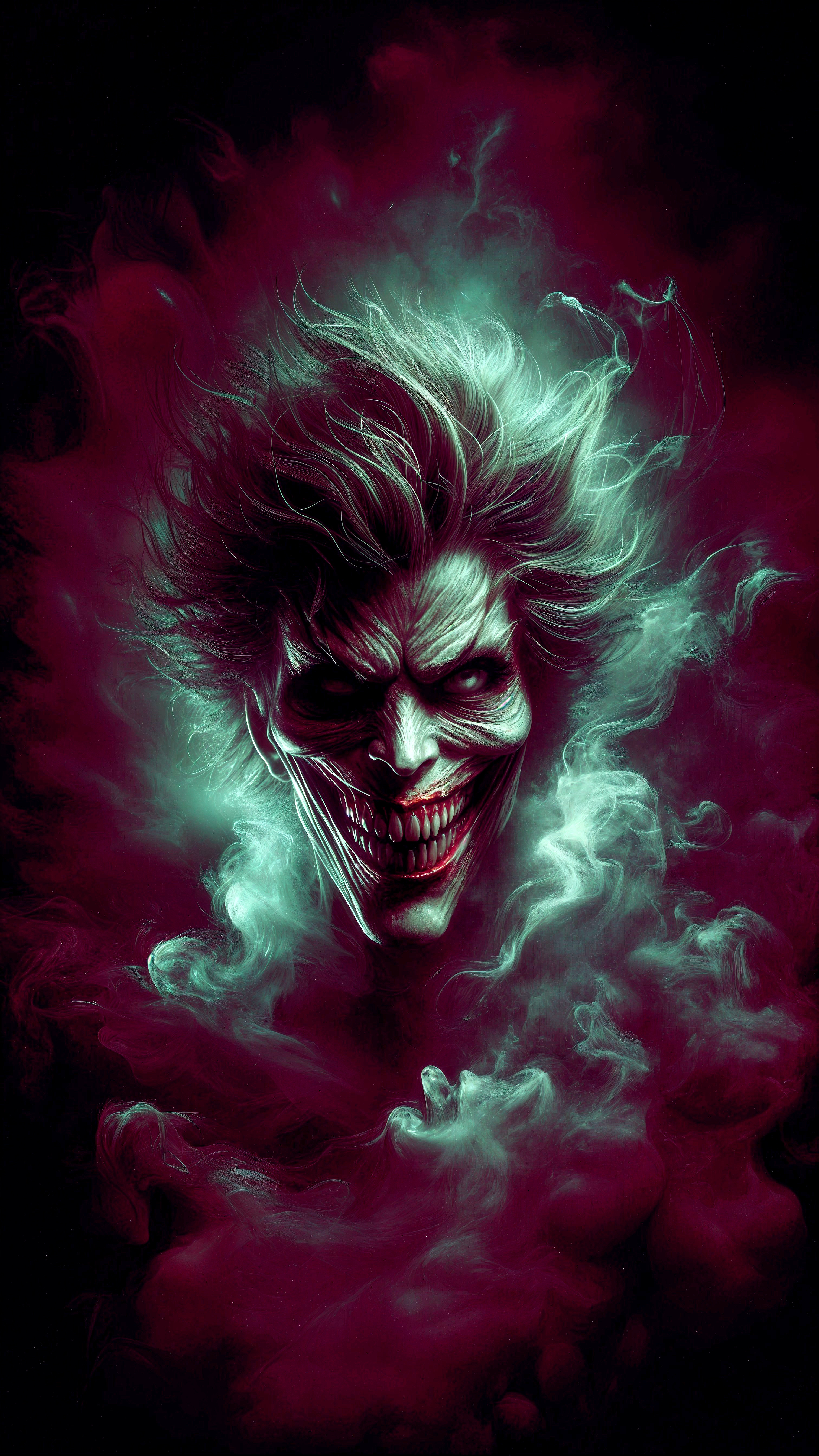 Surreal Artwork of a Sinister Figure with Grotesque Features
