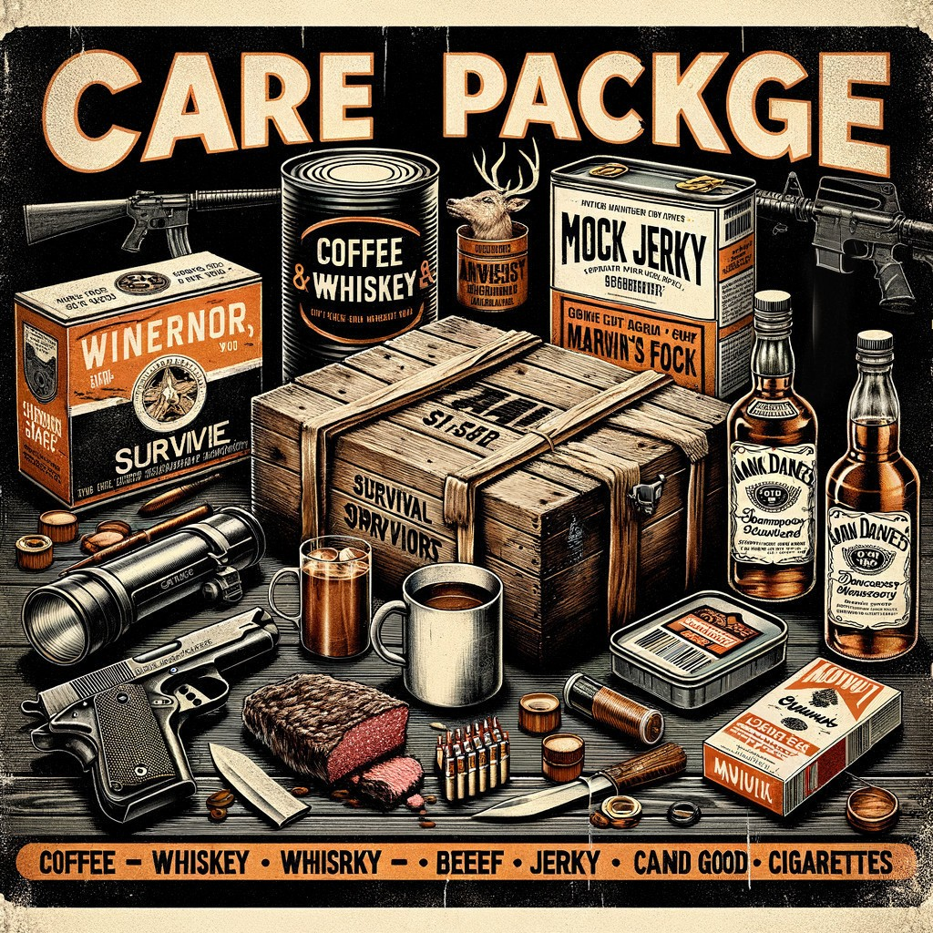 Rugged Survival-Themed Care Package with Essentials