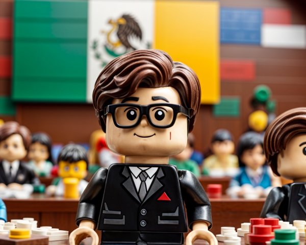 LEGO Figures in a Classroom with Diverse Students