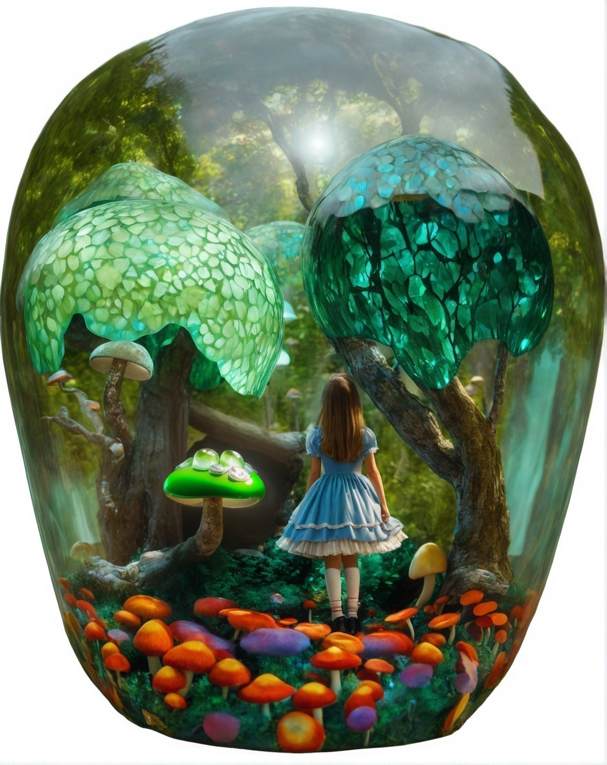 Alice in a globe