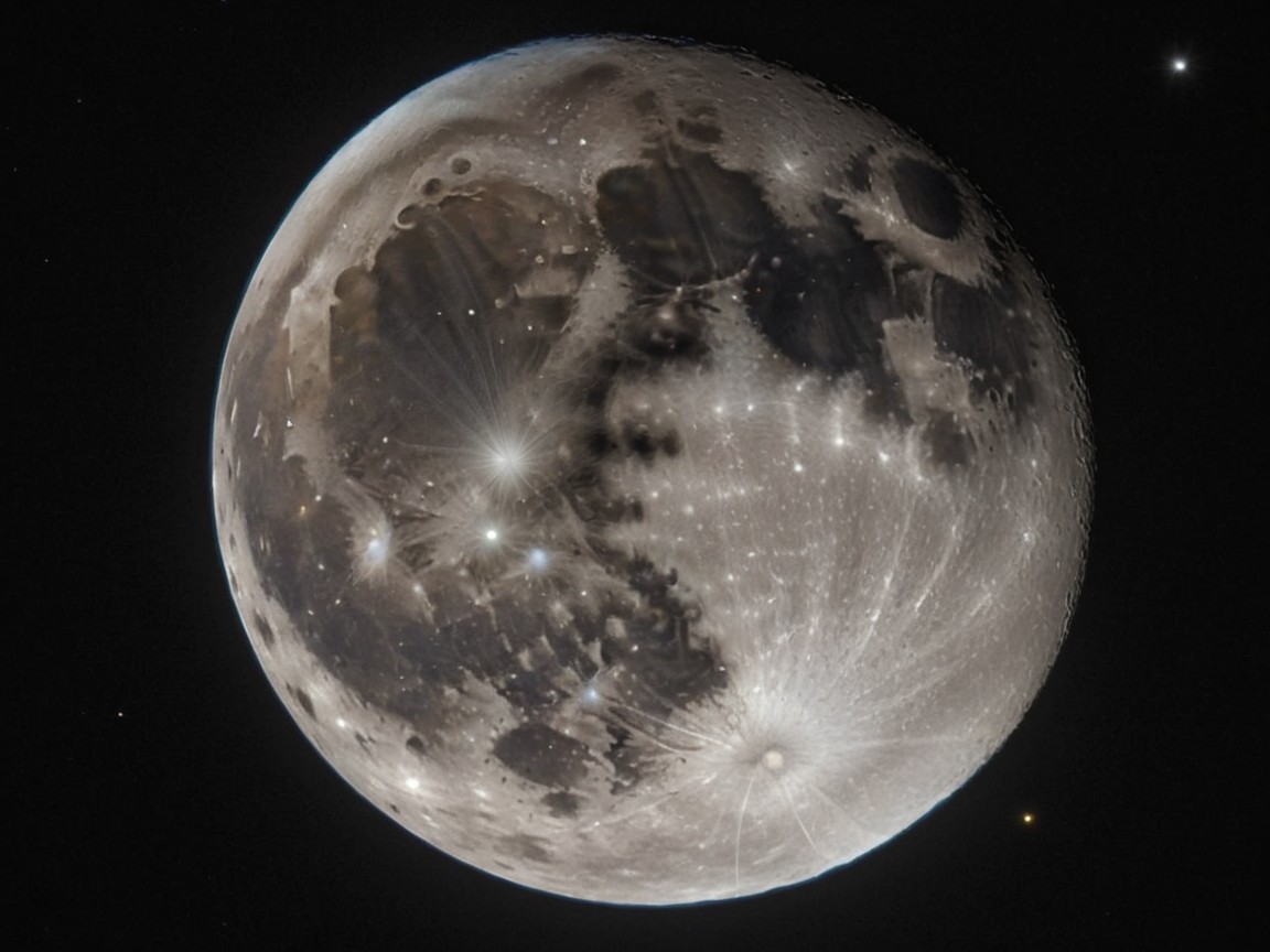 High-Resolution View of the Moon's Surface Details
