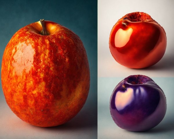 Vibrant Arrangement of Glossy Apples in Various Colors
