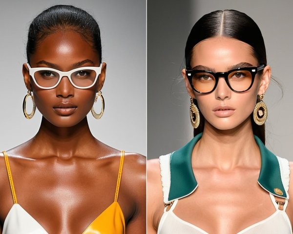 Models in Elegant Fashion with Distinctive Accessories