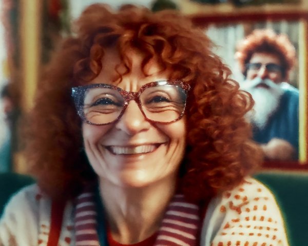 Close-up Portrait of a Smiling Light-Skinned Woman