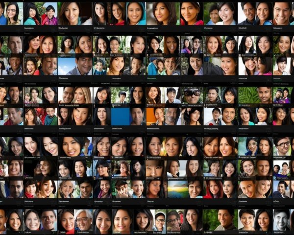 Vibrant Collage of Diverse Portraits and Smiling Faces