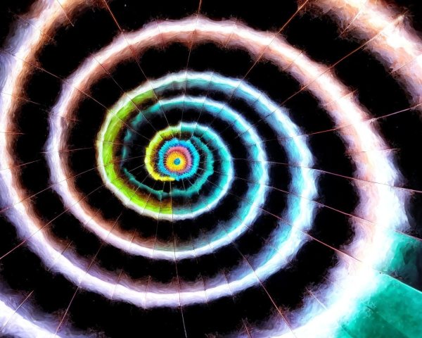 Vibrant Spiral Design with Concentric Colorful Circles