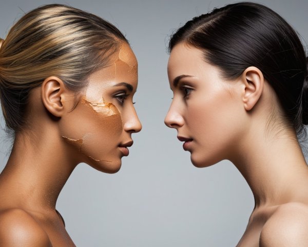 Contrast of Complexions in Dramatic Lighting