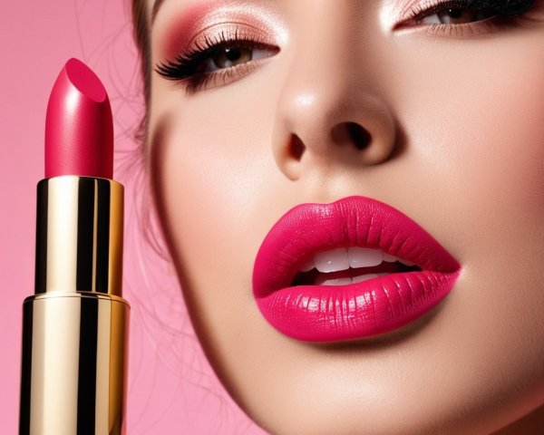 Close-Up of a Woman's Glamorous Makeup Look