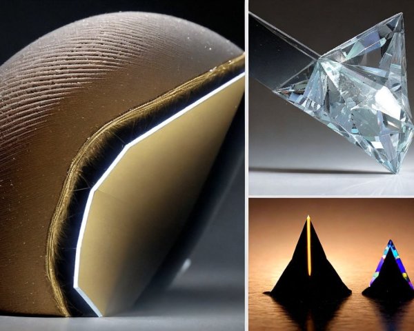 Collection of Geometric Shapes with Light Effects