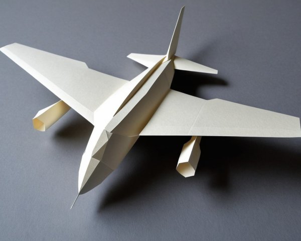 Detailed Paper Model of a Jet Aircraft Design