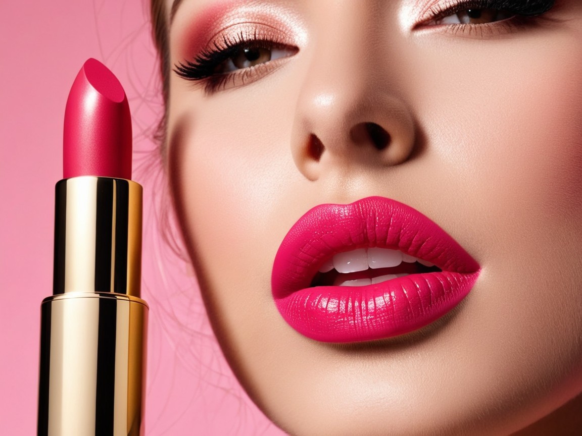 Close-Up of a Woman's Glamorous Makeup Look