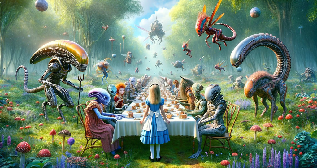 Whimsical Tea Party in an Otherworldly Forest