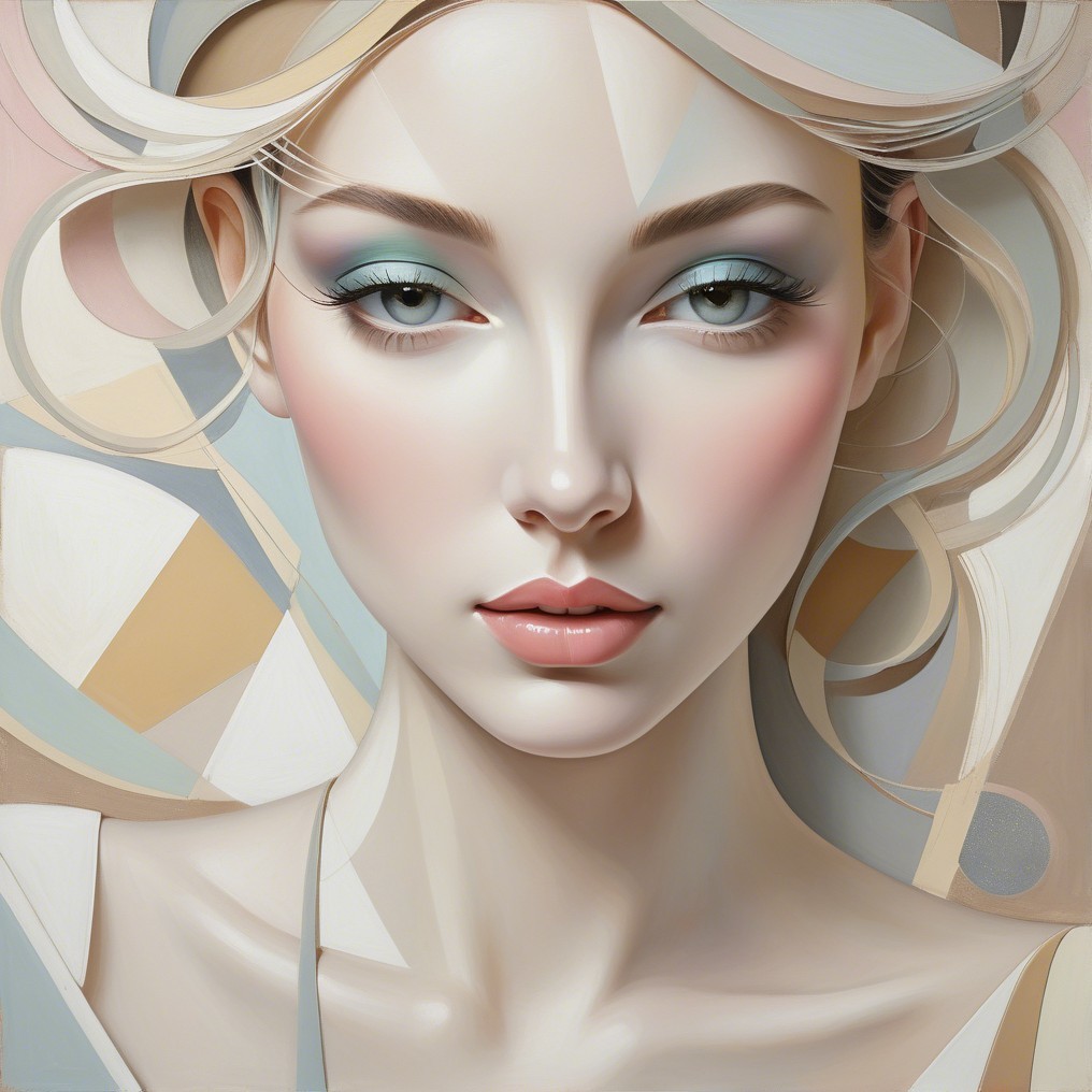 Portrait of a Young Woman with Ethereal Beauty