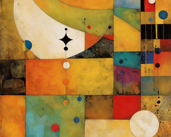Geometric Shapes and Silhouette in Bold Colors