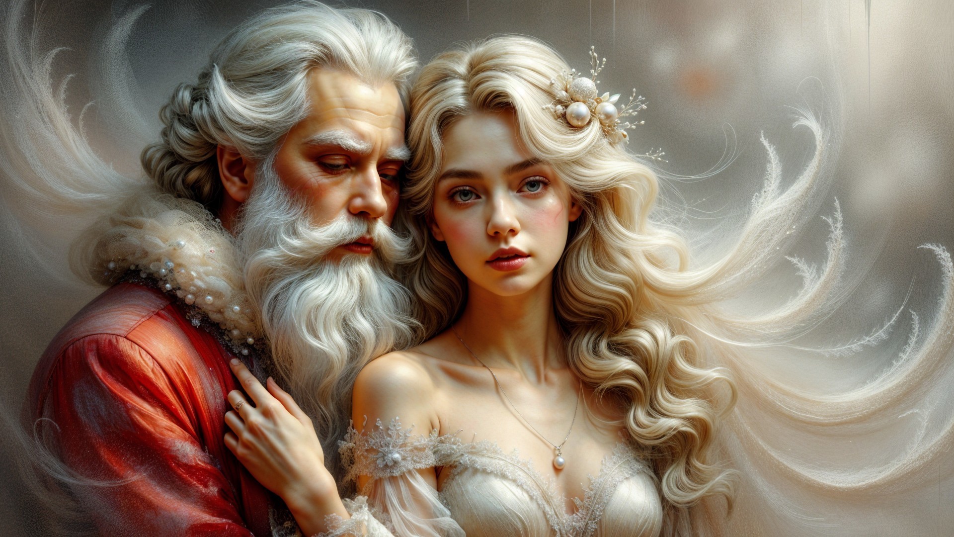 Regal Couple in a Mythical Enchanting Scene