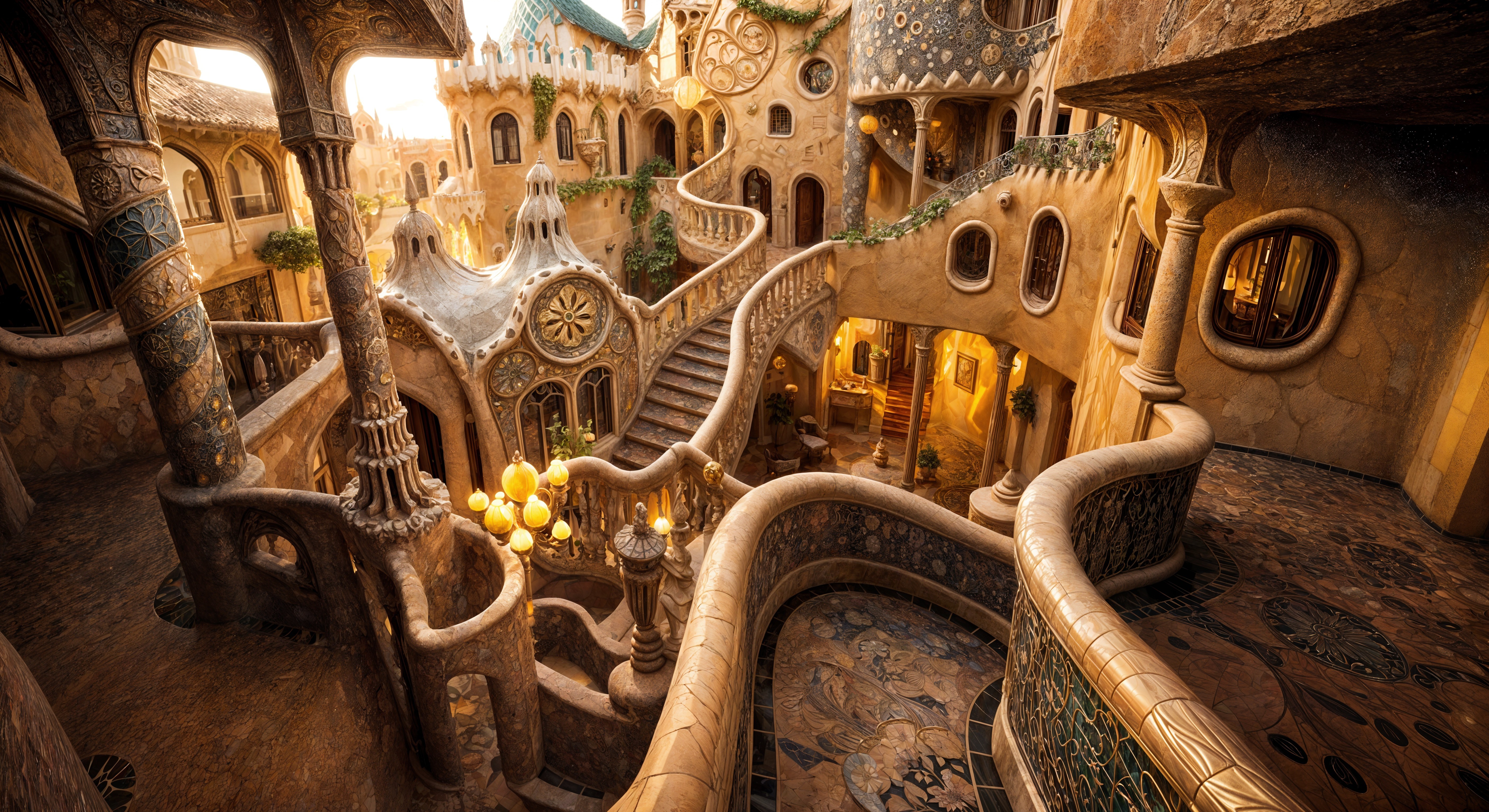 Whimsical Interior Design with Organic Shapes and Details