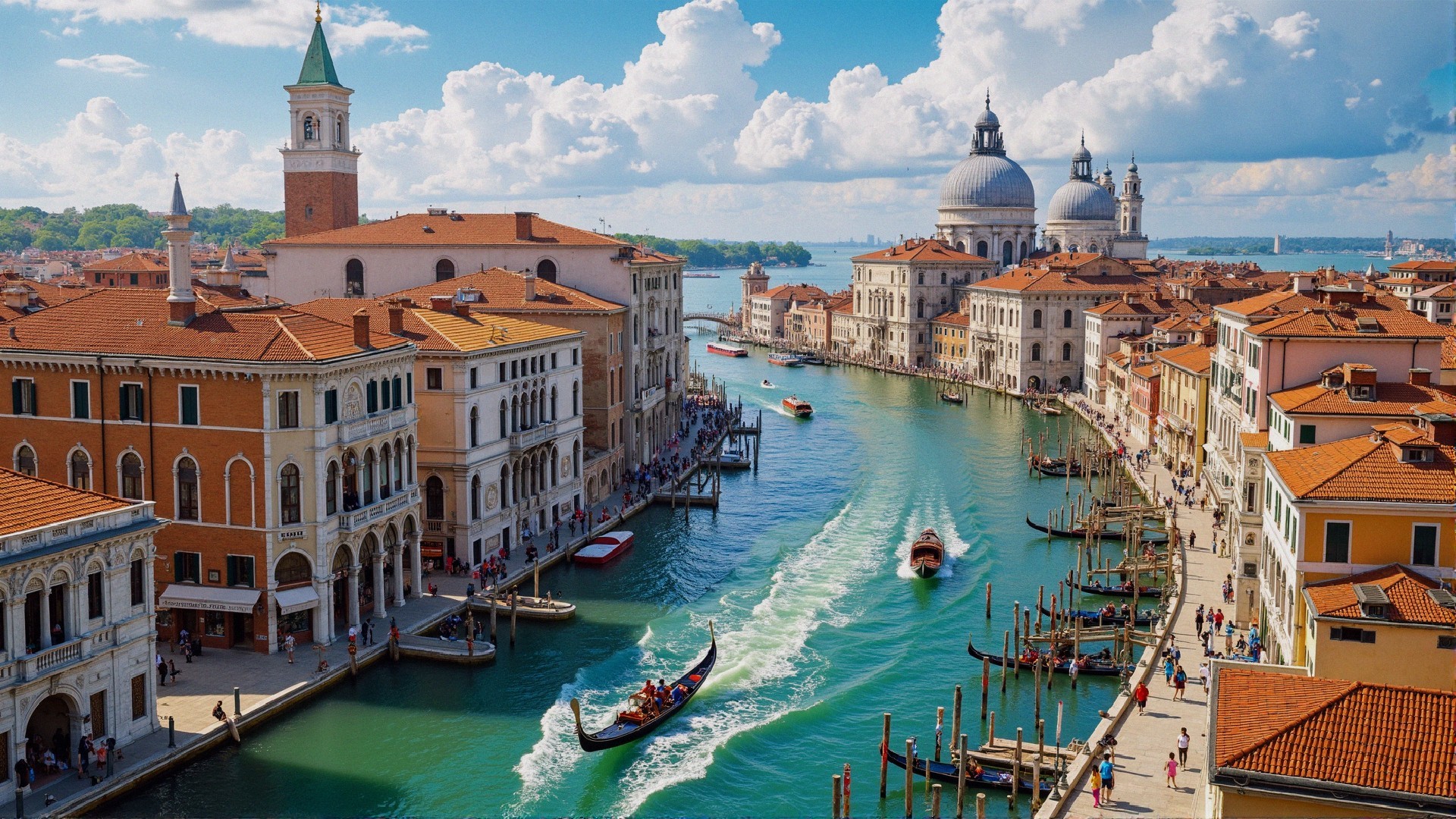 Stunning View of Venice's Grand Canal and Architecture