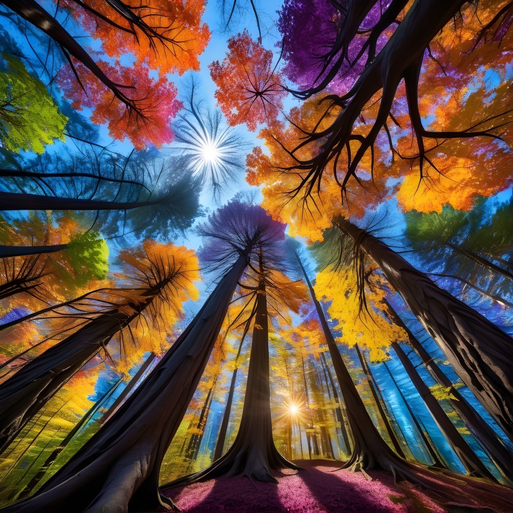 Abstract Portrait of a Woman with Cosmic Elements