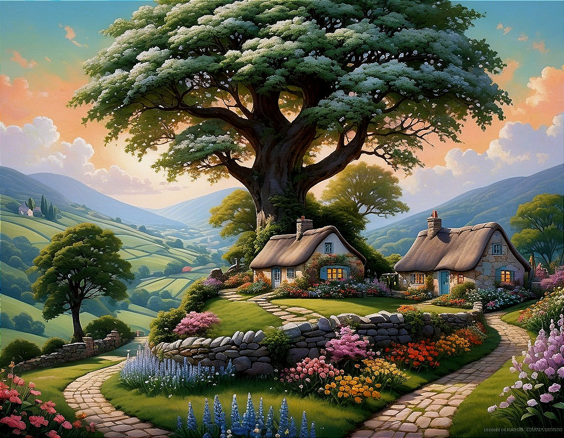 Charming Cottages in a Picturesque Landscape Setting