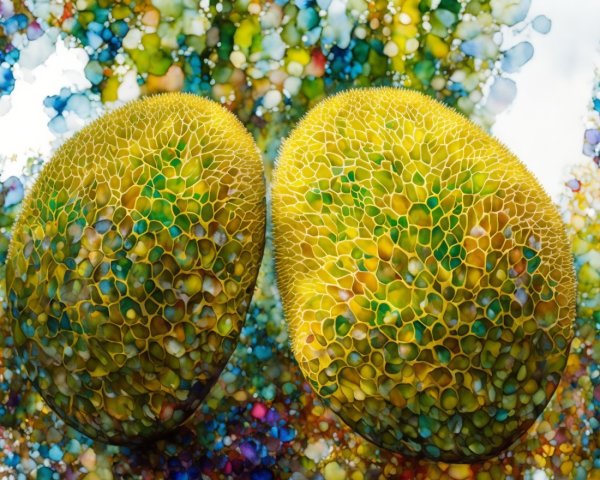 Vibrant Textured Spheres in Kaleidoscopic Colors