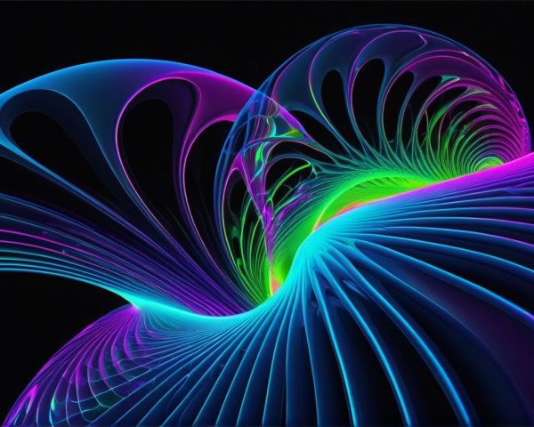 Vibrant Abstract Design with Colorful Swirling Patterns