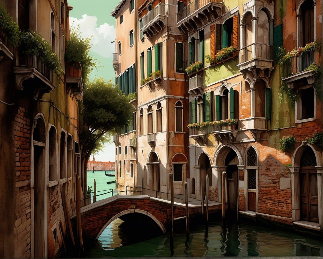 Historic Venetian Canal with Charming Architecture