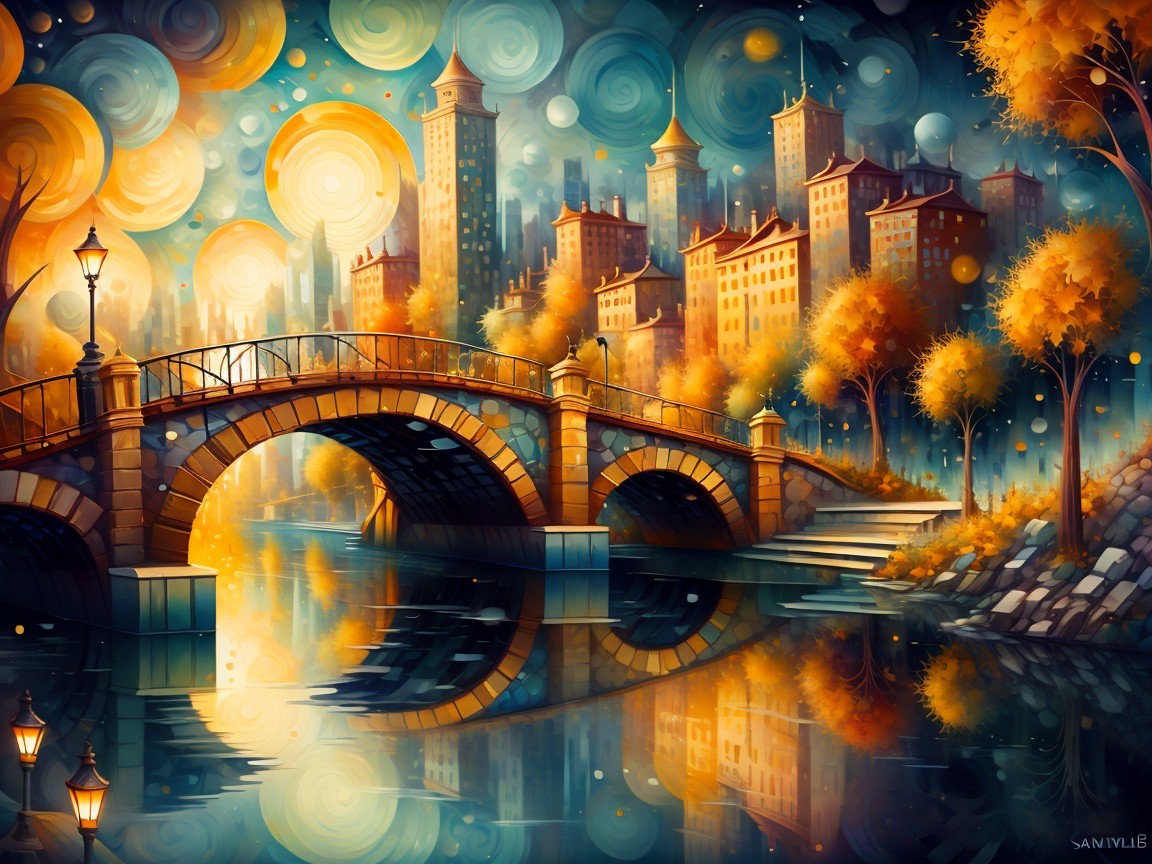 Vibrant New York City Sunset Skyline Panorama