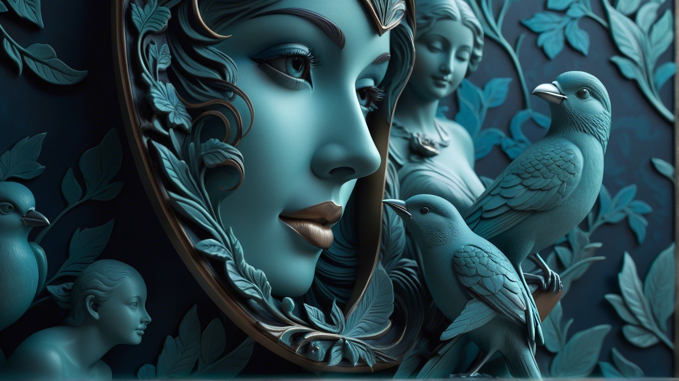 Stylized Relief with Foliage, Birds, and Figures