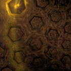 Renaissance Oil Painting of Woman in City Street