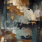 Impressionistic Winter Forest Painting at Dawn