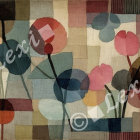 Whimsical Landscape with Cottages and Vibrant Hills