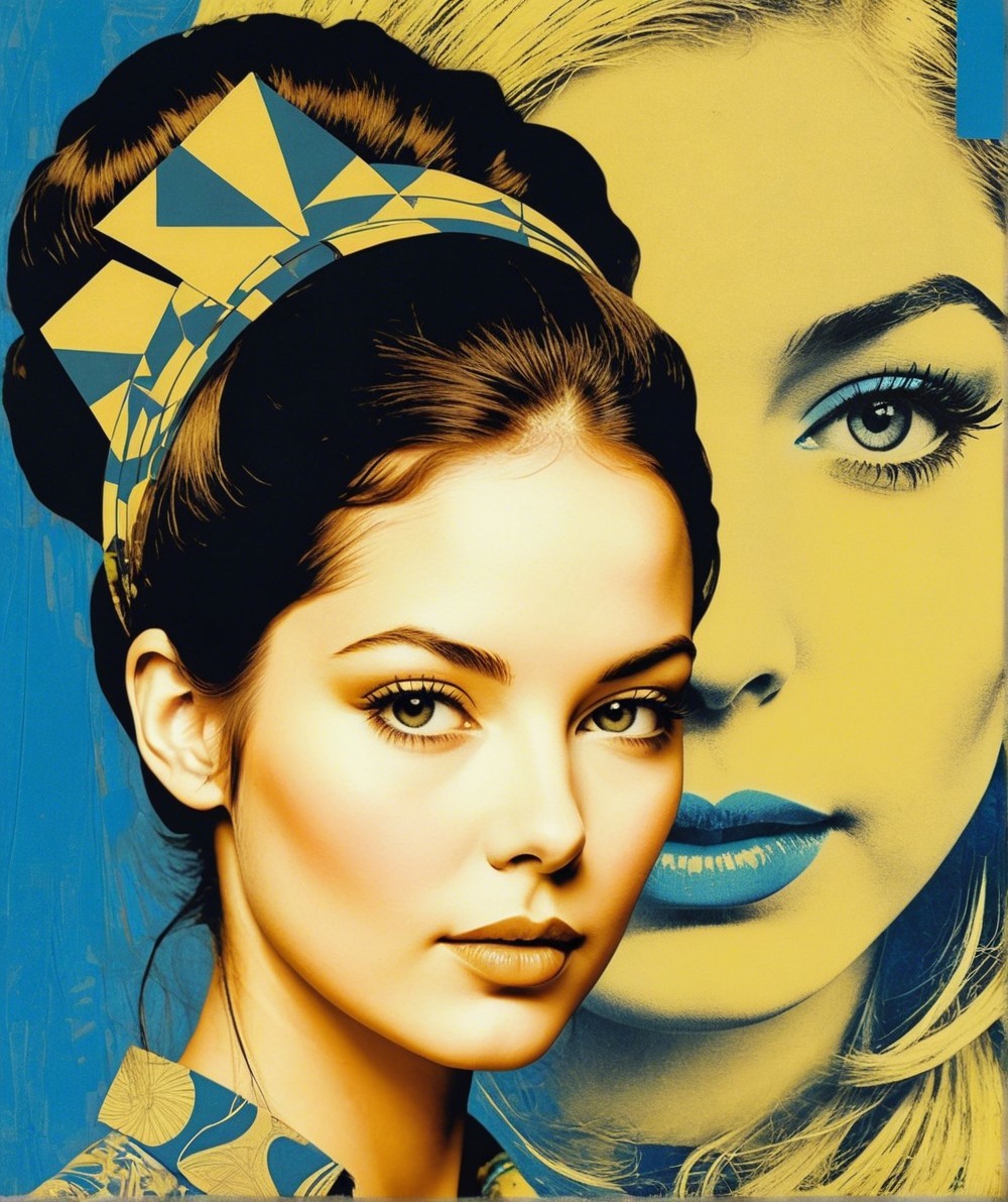 Portrait of a Young Woman with Elegant Hairstyle