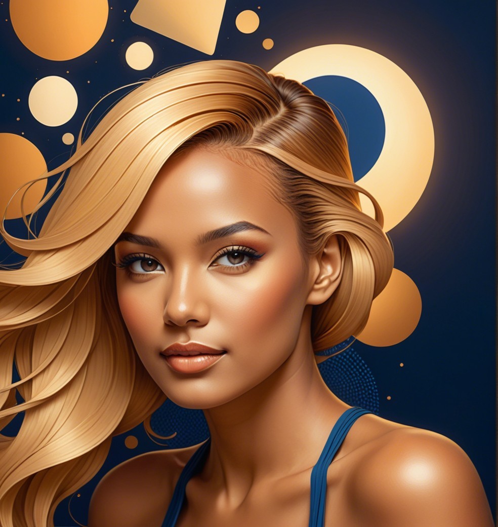 Portrait of a Confident Woman with Vibrant Background