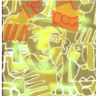 Stylized Portrait of a Woman in Warm Colors