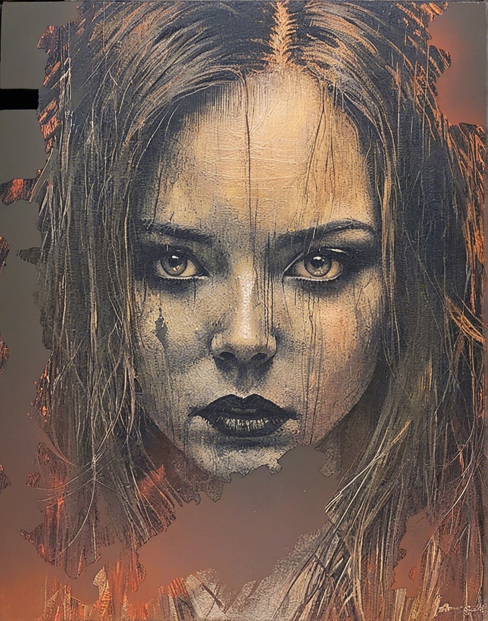 Portrait of a Young Woman with Expressive Eyes