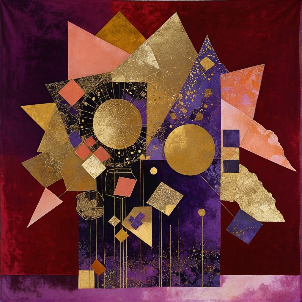 Abstract Composition with Bold Geometric Shapes
