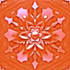 Vibrant Abstract Three-Dimensional Lotus Flower Mandala
