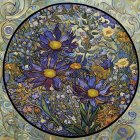 Artistic Eye Illustration with Decorative Patterns