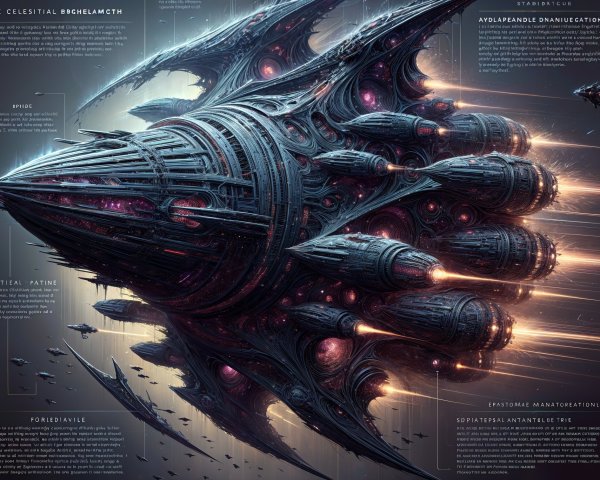 Colossal Intricate Spacecraft with Advanced Technology