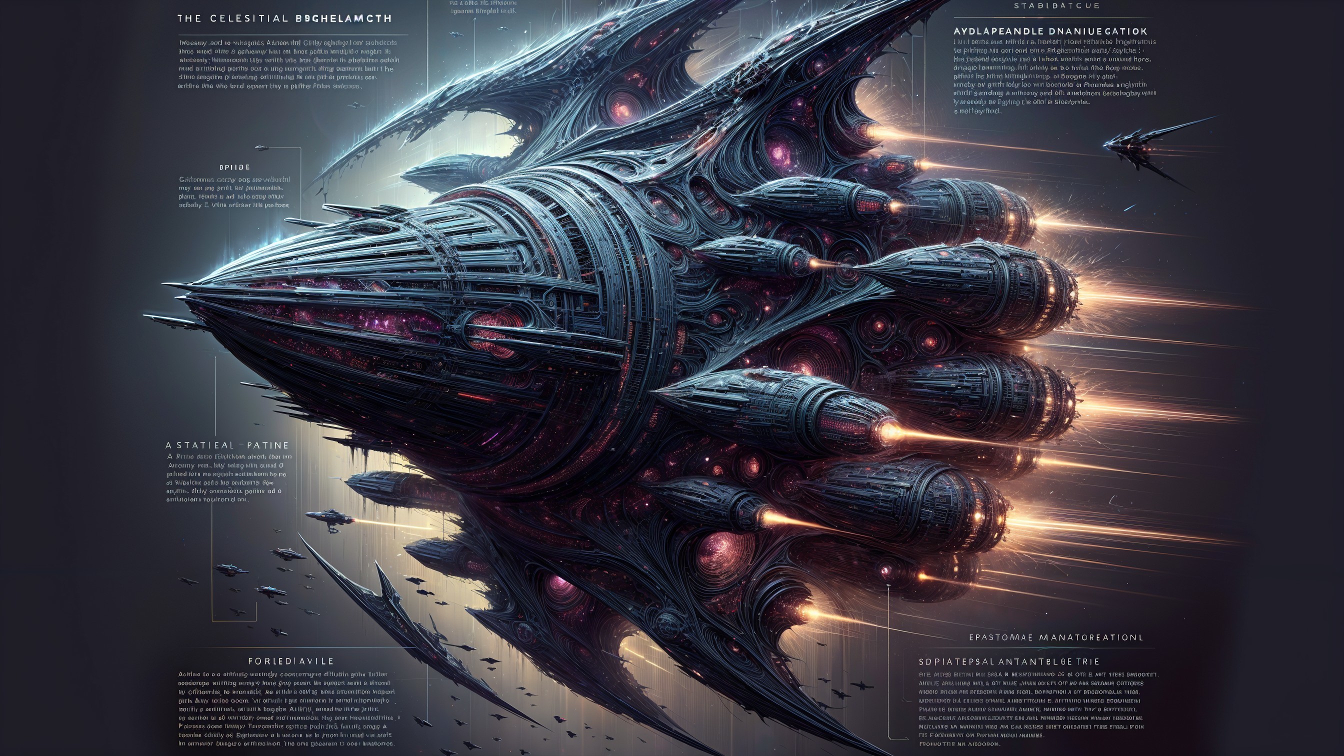 Colossal Intricate Spacecraft with Advanced Technology