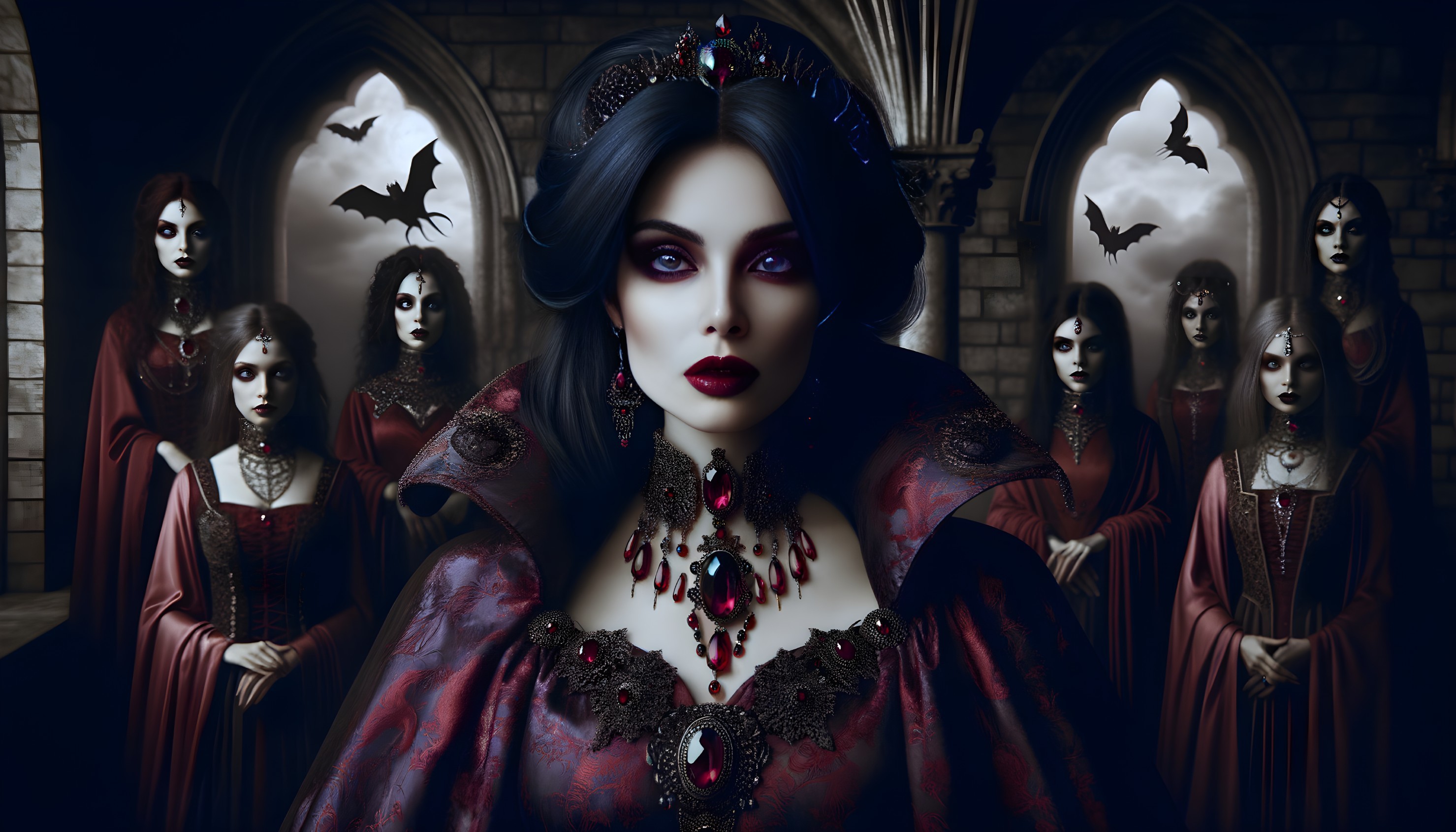 Lady Valeriana, a 1000-year-old vampire 