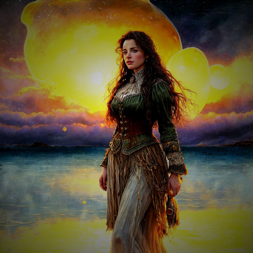 Fantasy Portrait of a Woman by Tranquil Water