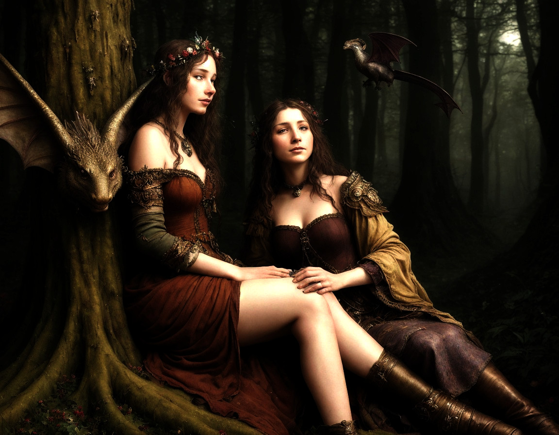 Enchanted Starlight: Medieval Fantasy Portrait