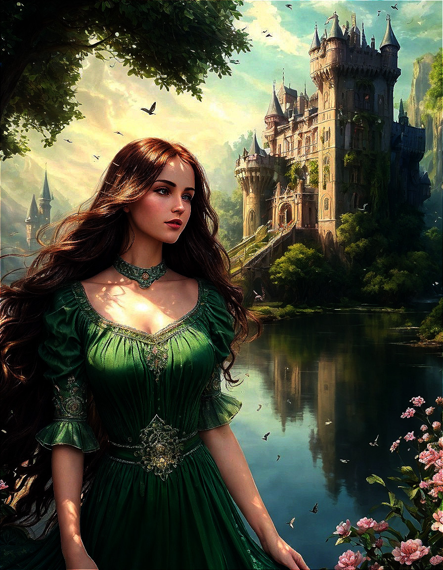 Whimsical Castle: Enchanting Fantasy Art