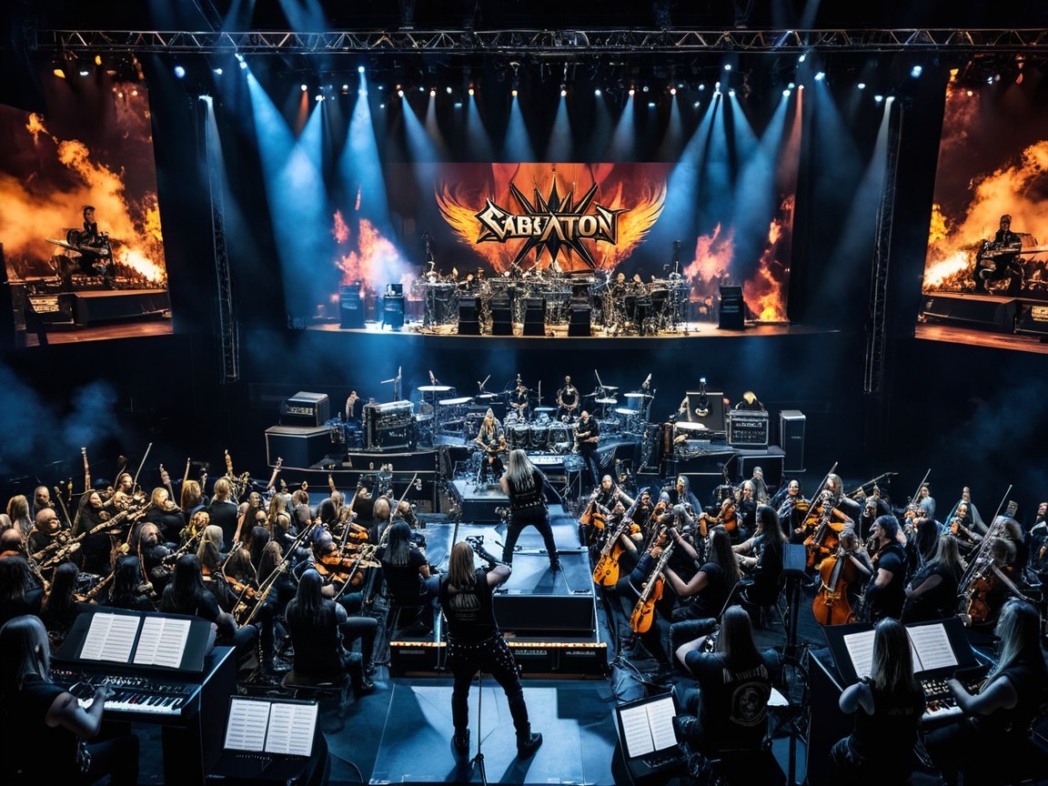 Heavy Metal Band with Symphony Orchestra Performance
