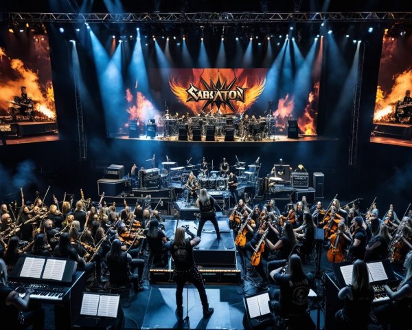 Heavy Metal Band with Symphony Orchestra Performance